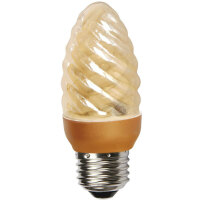 Лампа светодиодная Ecola свеча витая золотистая E27 9W С7YW09ECG